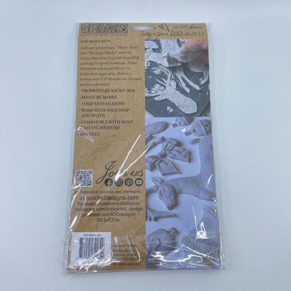 iod iron orchid designs "jingle" silicone mould reindeer jingle bells holidays - Picture 5 of 5